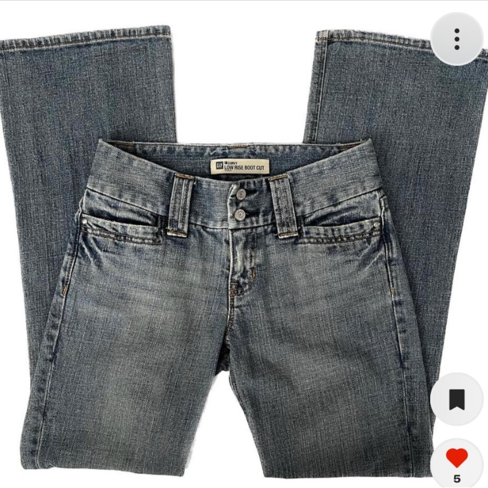 Gap low rise bootcut curvy jeans